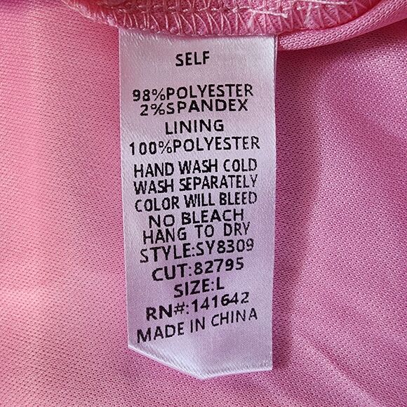 NEW She + Sky Pink Tweed Mini Dress with Red Bows - Size Large - Picture 6 of 7